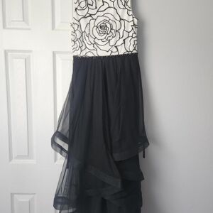 Elegant Black and White Kids Dress